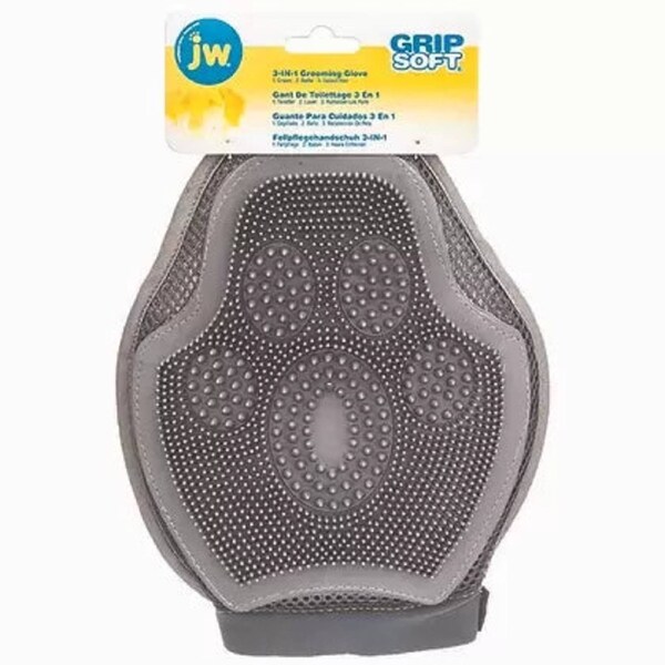 Gripsoft 3-In-1 Dog & Cat Grooming Glove