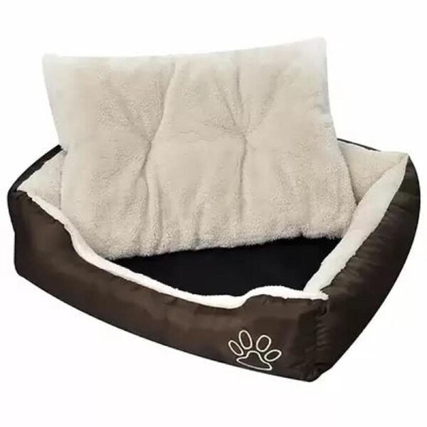 Warm Dog Bed with Padded Cushion