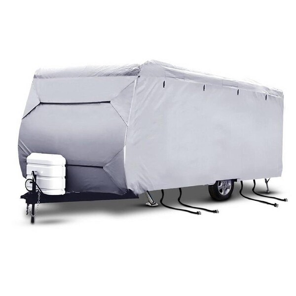 Grey Caravan Cover Campervan 4 Layer UV Water Resistant - 20-22ft