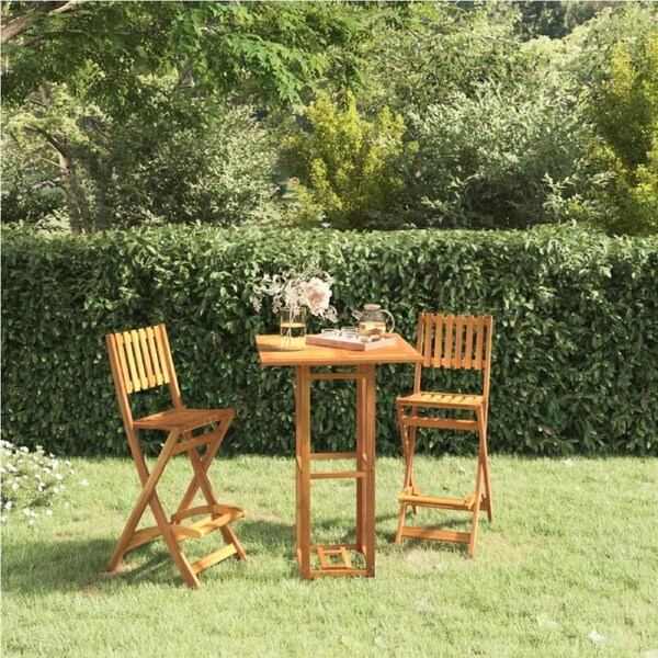 Bistro Table 75x75x110 cm Solid Wood Acacia vidaXL