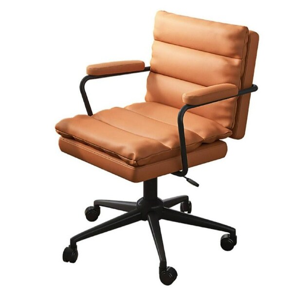Foret Home Office Chair Computer Ergonomic Swivel Mid-Back w Wheels & Armrests