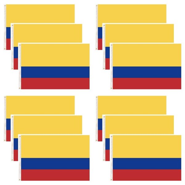 12x Republica de Colombia Country Flag Heavy Duty Colombian - 150cm x 90cm