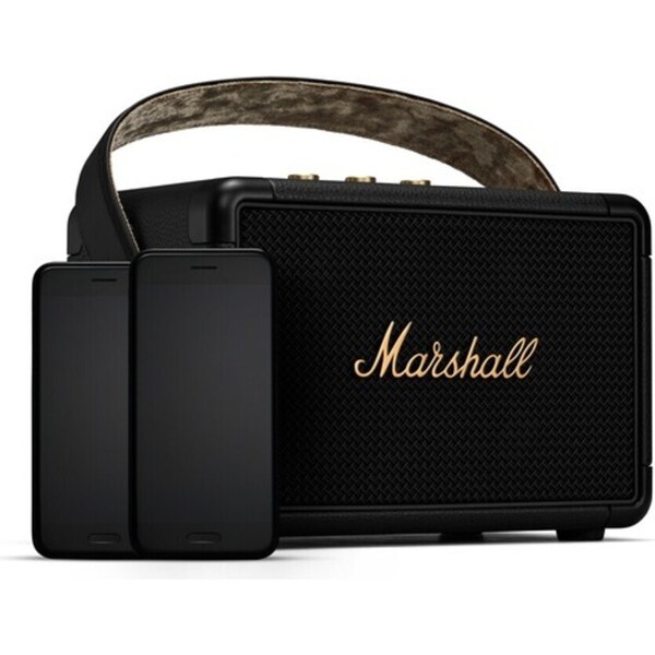 Marshall Kilburn II Portable Bluetooth Wireless Speakers For Phones Black/Brass