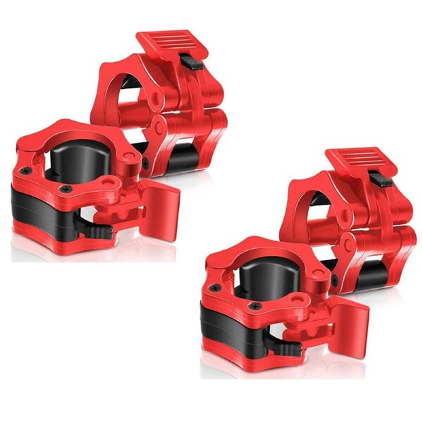 4x 25mm Barbell Clamp Collar Clip Olympic Weightlifting Lift Spring Dumbell Lock