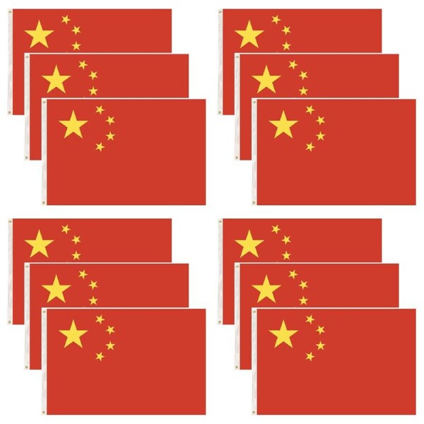 12x China Country Flag Chinese Heavy Duty CN ???? - 150cm x 90cm