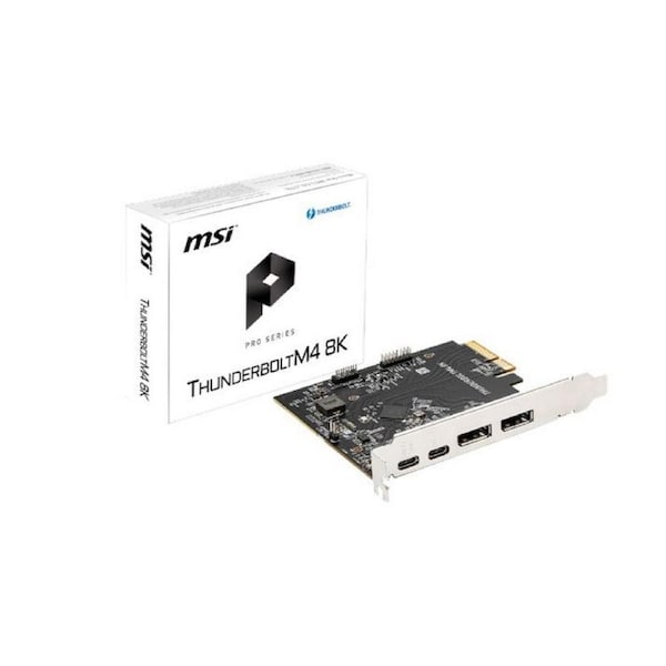 MSI Thunderbolt 4 8K PCIe Add-on Card for 2x Thunderbolt 4 and 2x USB-C Ports [THUNDERBOLT M4 8K]
