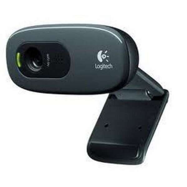 Logitech C270 3MP HD Webcam 720p/30fps, Widescreen Video Calling, Light Correc [960-000584]