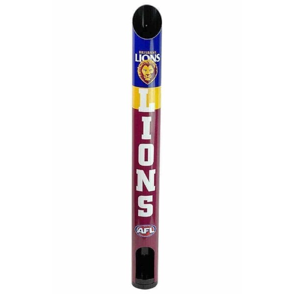 AFL Stubby Cooler Dispenser - Brisbane Lions - Fits 8 Cooler Wall Mount