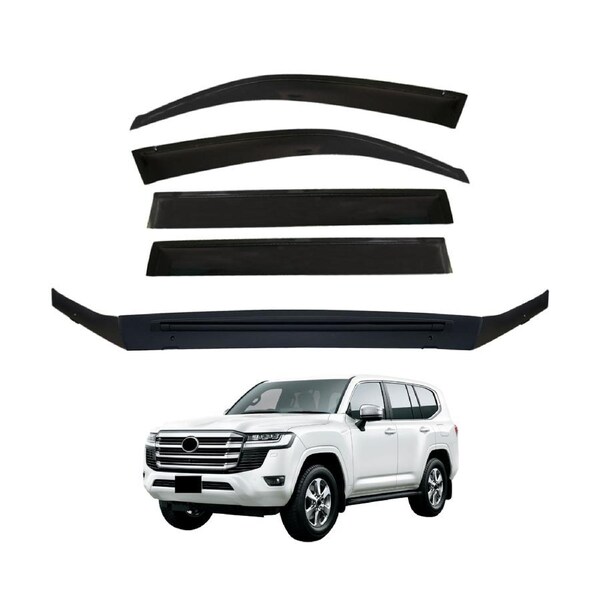 Weather Shields + Bonnet Protector for Toyota Land Cruiser 200 Series 2016-2021