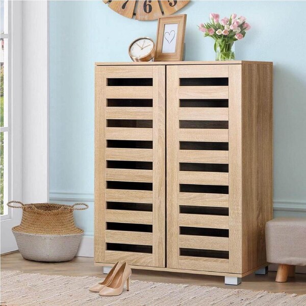 ALFORDSON Shoe Cabinet 21 pairs Storage Rack Wood