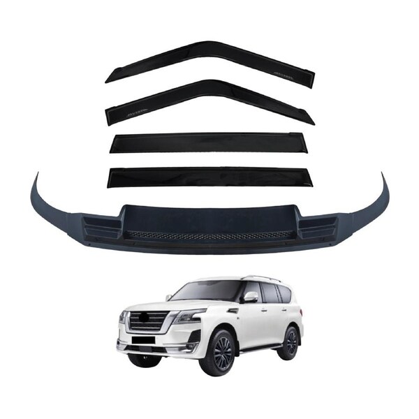 Luxury Weather Shields + Bonnet Protector for Nissan Patrol Y62 Series 5 2019-Onwards