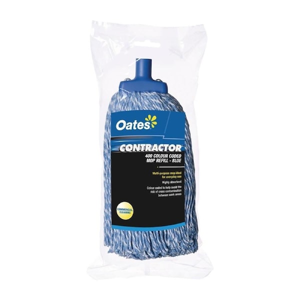 Oates Contractor Mop Head - Blue - 400g 320mm