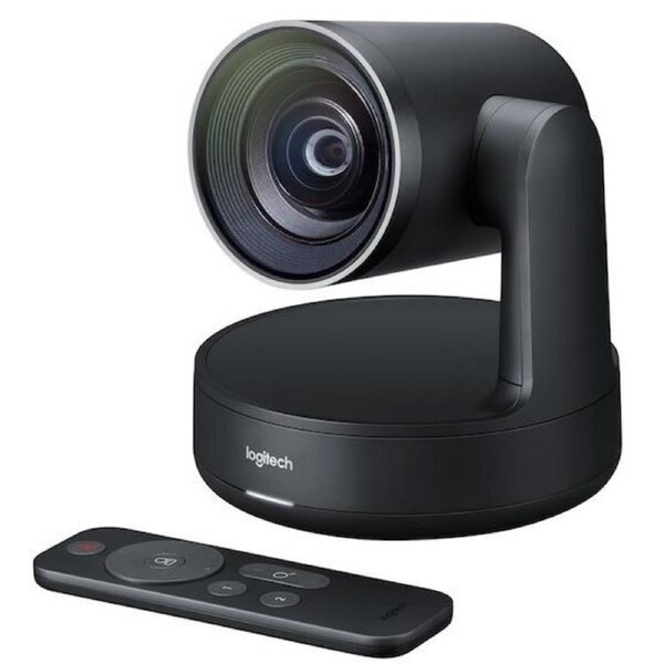 Logitech Rally 4K Premium PTZ Color Camera Video Audio Conferencing Automatic Control Pan/Tilt/Zoom 15X HD Zoom 13 Megapixel 60fps Autofocus
