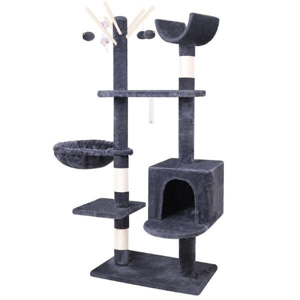 BEASTIE Cat Tree Grey 140cm