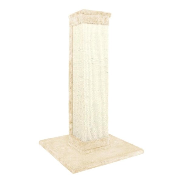 BEASTIE Cat Tree Scratching Post Single Pole - 92cm Beige