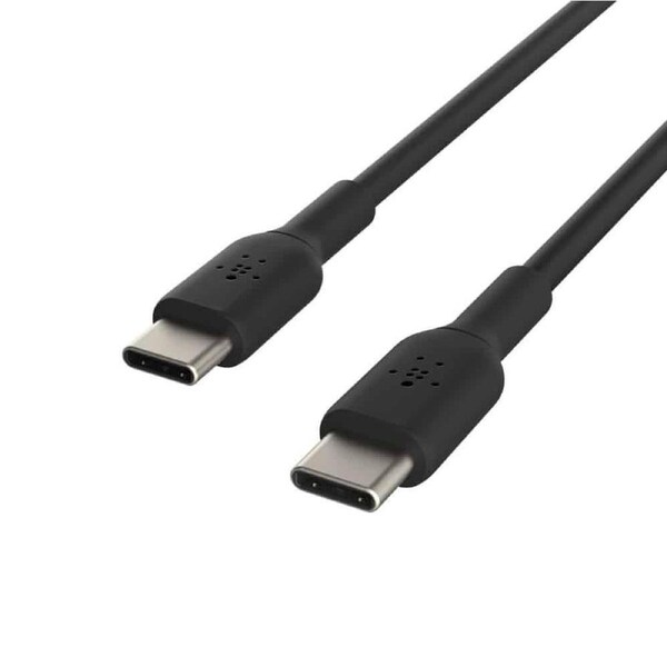Belkin BoostCharge USB-C to USB-C Cable (1m/3.3ft) - Black (CAB003bt1MBK), 60W Fast Charge, 480Mbps Data Transfer, Tested to withstand 8,000+ bends