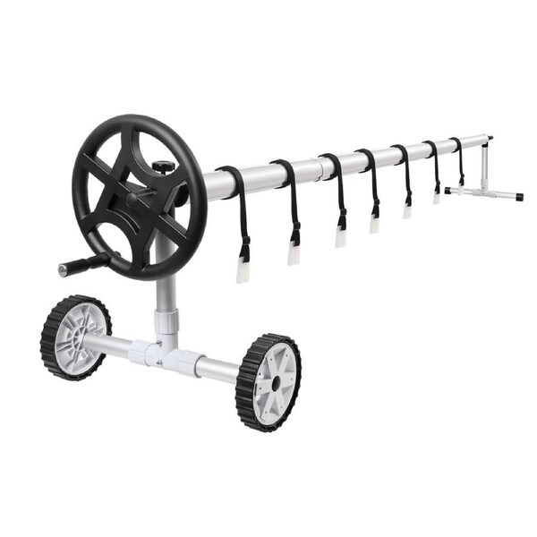 ALFORDSON 4.5M Pool Cover Roller Adjustable Solar Blanket Reel (Black)