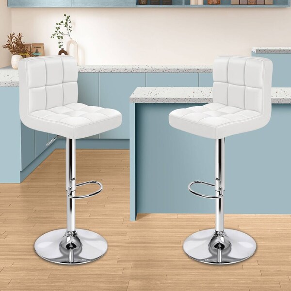 2x ALFORDSON Bar Stools L Shape White