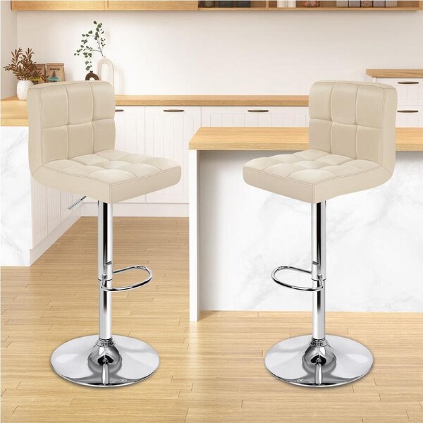 2x ALFORDSON Bar Stools L Shape Beige