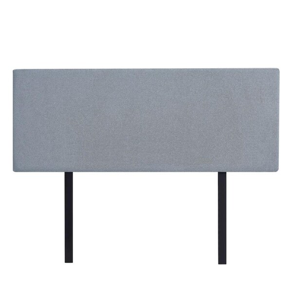 Linen Fabric Double Bed Deluxe Headboard Bedhead - Berlin Blue