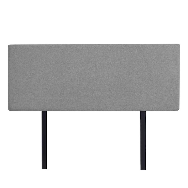 Linen Fabric Double Bed Deluxe Headboard Bedhead - Night Ash