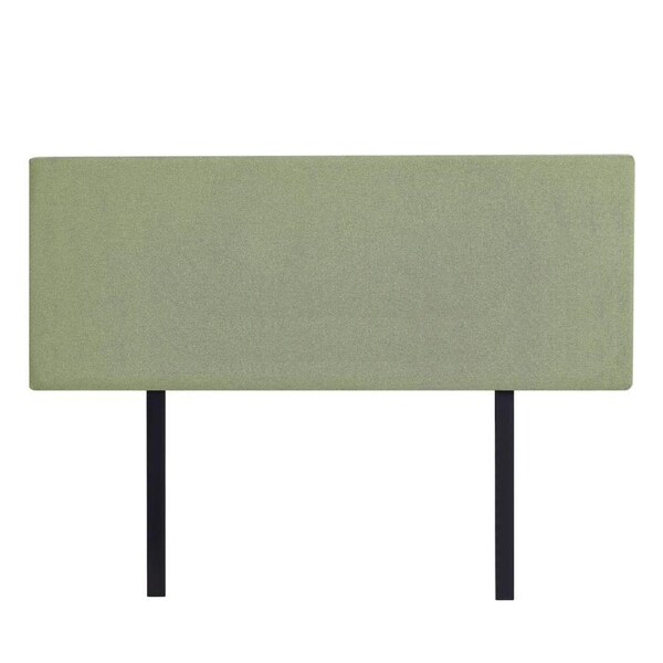 Linen Fabric Queen Bed Deluxe Headboard Bedhead - Olive Green