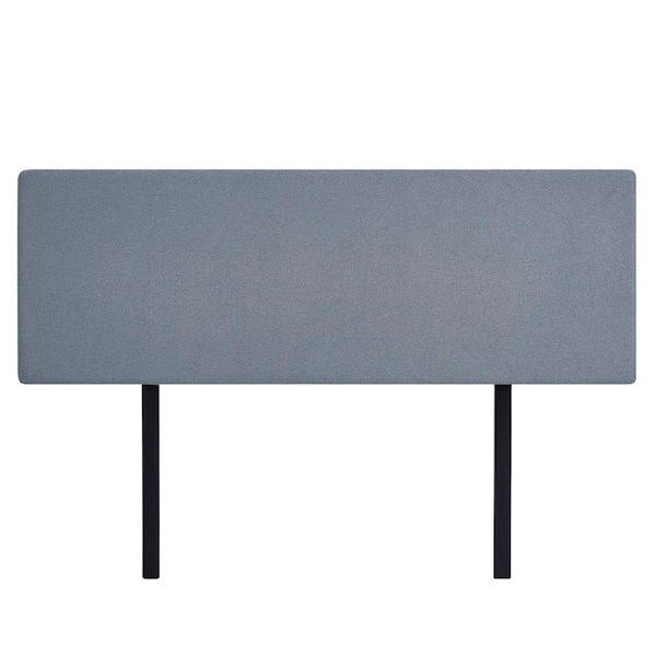 Linen Fabric King Bed Deluxe Headboard Bedhead - Berlin Blue