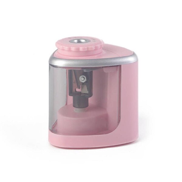 Nevenka Electric Pencil Sharpeners Portable Blade to Fast Sharpen Pencil Sharpener-Pink