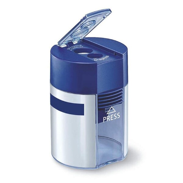 Nevenka Metal Double Hole Pencil Sharpener For School Office Artists Studio