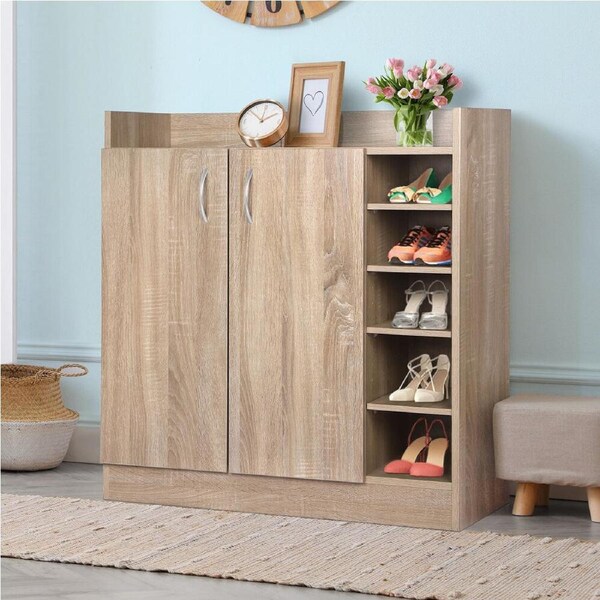 ALFORDSON Shoe Cabinet Storage Rack 21 Pairs Wood