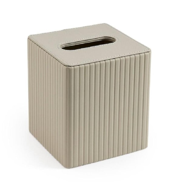 Mornington Square Tissue Box Cover - Pewter