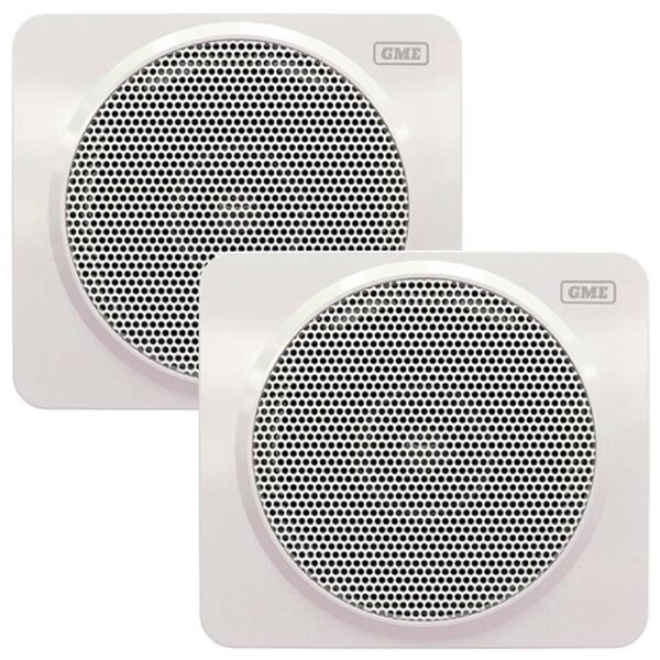 GME GS320W 60W 4" Marine Box Speakers - White