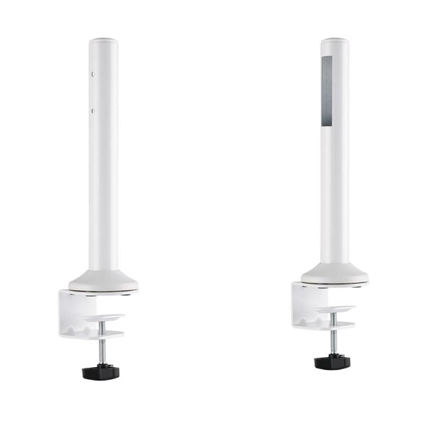 Brateck Slatwall Desk Mounting Poles - White