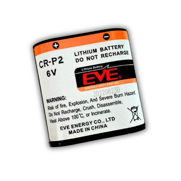 CRP2 Lithium Photo Replacement Battery 1500mAh 6V CR-P2 (CR-P2W/1BE)