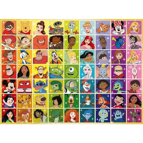 Ravensburger - Disney & Pixar Multi Character Puzzle 100pc