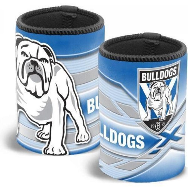 NRL Stubby Can Cooler - Canterbury Bulldogs - Drink - Rubber Base