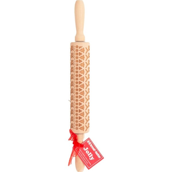 Bread and Butter Laser Etch Wooden Rolling Pin - Fairisle