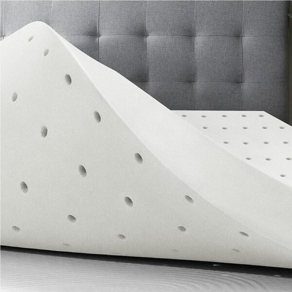 8cm Memory Foam Topper Ventilated Mattress Bed Bamboo Underlay Queen STARRY EUCALYPT