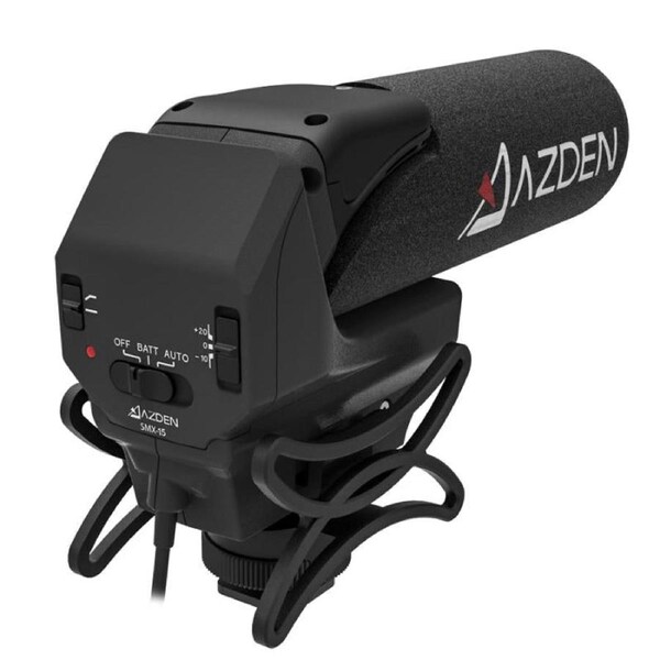 Azden SMX-15 Powered Shotgun Video Professional Camera Microphone 3.5mm AZDSMX-15