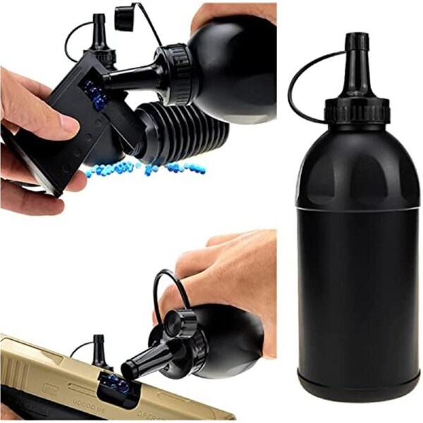 2 Pack Gel Ball Speed Loader, Features Funnel Tip and a Flip Cap for Easy Gellet Storage, Blaster Pistol Water Pistol Toys Bullet Storage Bottle