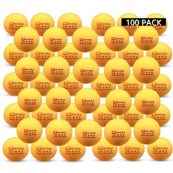 Ping Pong Balls,2.8g A40+mm ABS New Material 3 Star Jointless Professional Ping Pong Balls Orange 100 Pack Advanced Table Tennis Training Balls