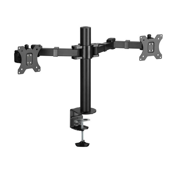 Brateck Affordable Steel Articulating Dual Monitor Arm - Black