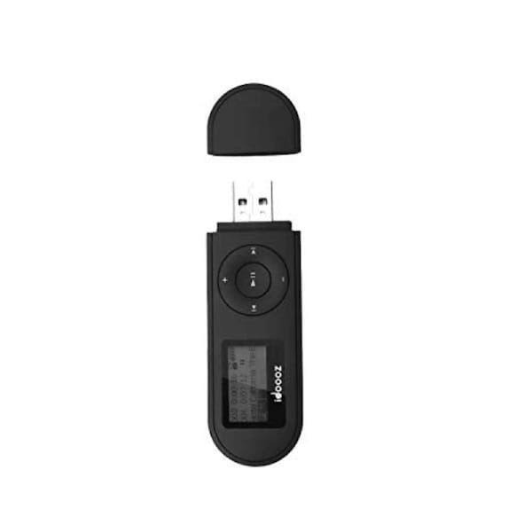 idoooz Mp3 Player, USB Mp3 Player with FM Radio,Voice Recorder,idoooz U2 8GB Music Player Support One-Button for Recording (Black)