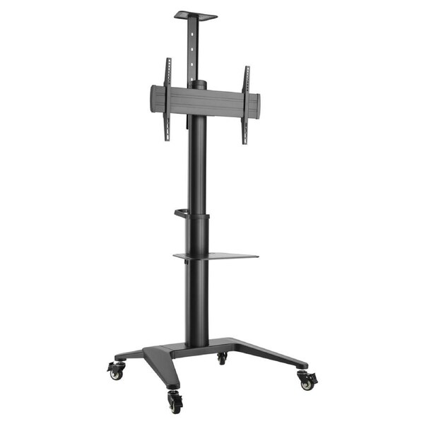 Brateck Ultra-Modern Aluminum TV Cart 37"-70" - Black