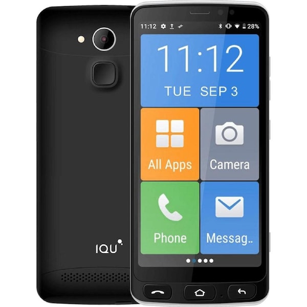 IQU SMARTEasy Q50 Seniors Smartphone 4G Dual SIM 5.5" Charging Cradle