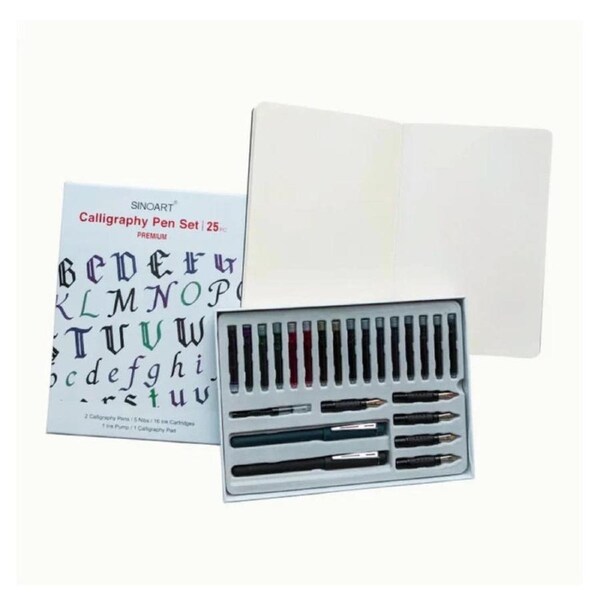 Sinoart Calligraphy & Lettering Gift Set (25-Piece)