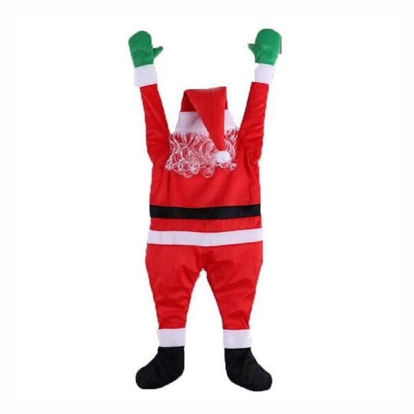 Hanging Climbing Santa Claus Decoration - 42 Inches