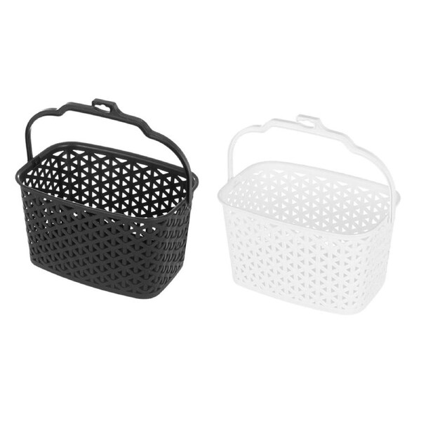 Plastic Peg Laundry Basket Clothes Storage Organiser - 2x