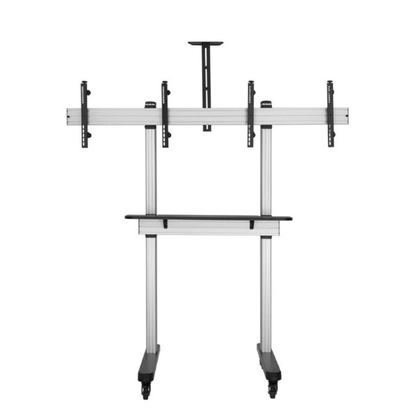 Brateck Dual Screen Video Conferencing TV Cart 45"-55" - Grey