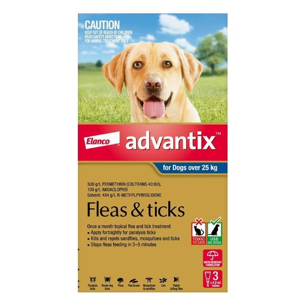 Advantix For Extra Large Dogs Over 25Kg (Blue) 3 Pack